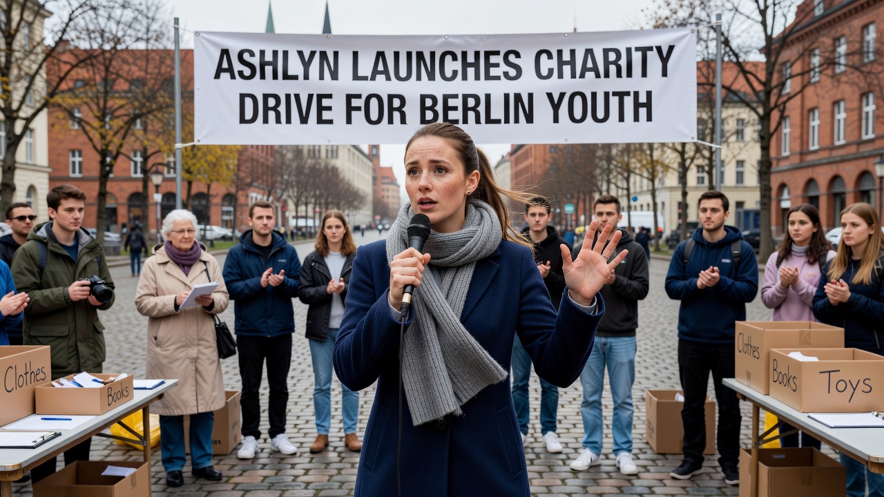Ashlyn Launches Charity Drive for Berlin Youth